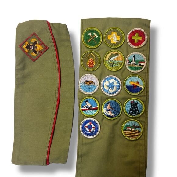Vintage BSA Boy Scouts Hat Sash Patch - Picture 2 of 7